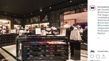 La première boutique française de Victoria's Secret accueille ses clients à compter d'aujourd'hui, vendredi 14 juin. © Forum des Halles / Instagram