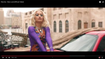 Rita Ora dans son nouveau clip "New Look". © Rita Ora / Youtube.com