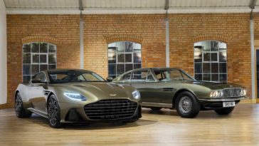 L'édition James Bond de la DBS Superleggera d'Aston Martin © Courtesy of Aston Martin Aston Martin On Her Majesty's Secret Service DBS Superleggera