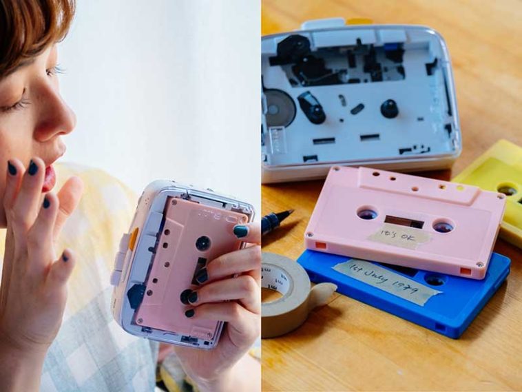 NINM Lab présente son baladeur cassette Bluetooth "It's OK". © Courtesy of NINM Lab NINM Lab It's OK