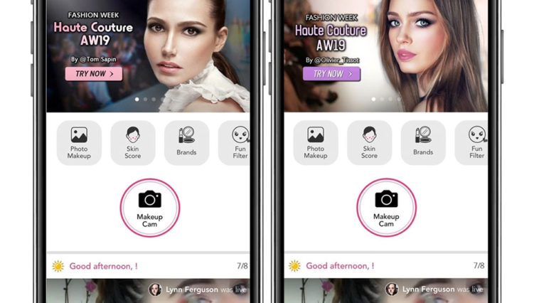 ouCam Makeup dévoile les mises en beauté des défilés Haute Couture automne/hiver 2019 © Perfect Corp. YouCam Makeup unveils Haute Couture AW19 beauty looks